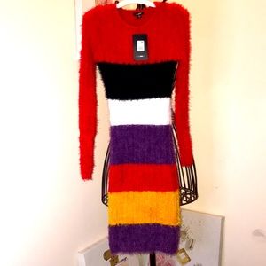 Fashion Nova | Red Multi Color Dress